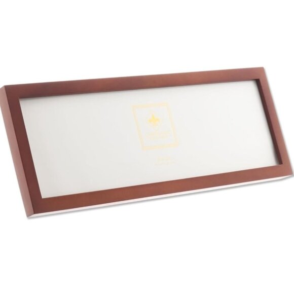 Lawrence Frames Standard Wood Picture Frame 4x12 Walnut 755642 Glass Front Brown - Picture 4 of 4